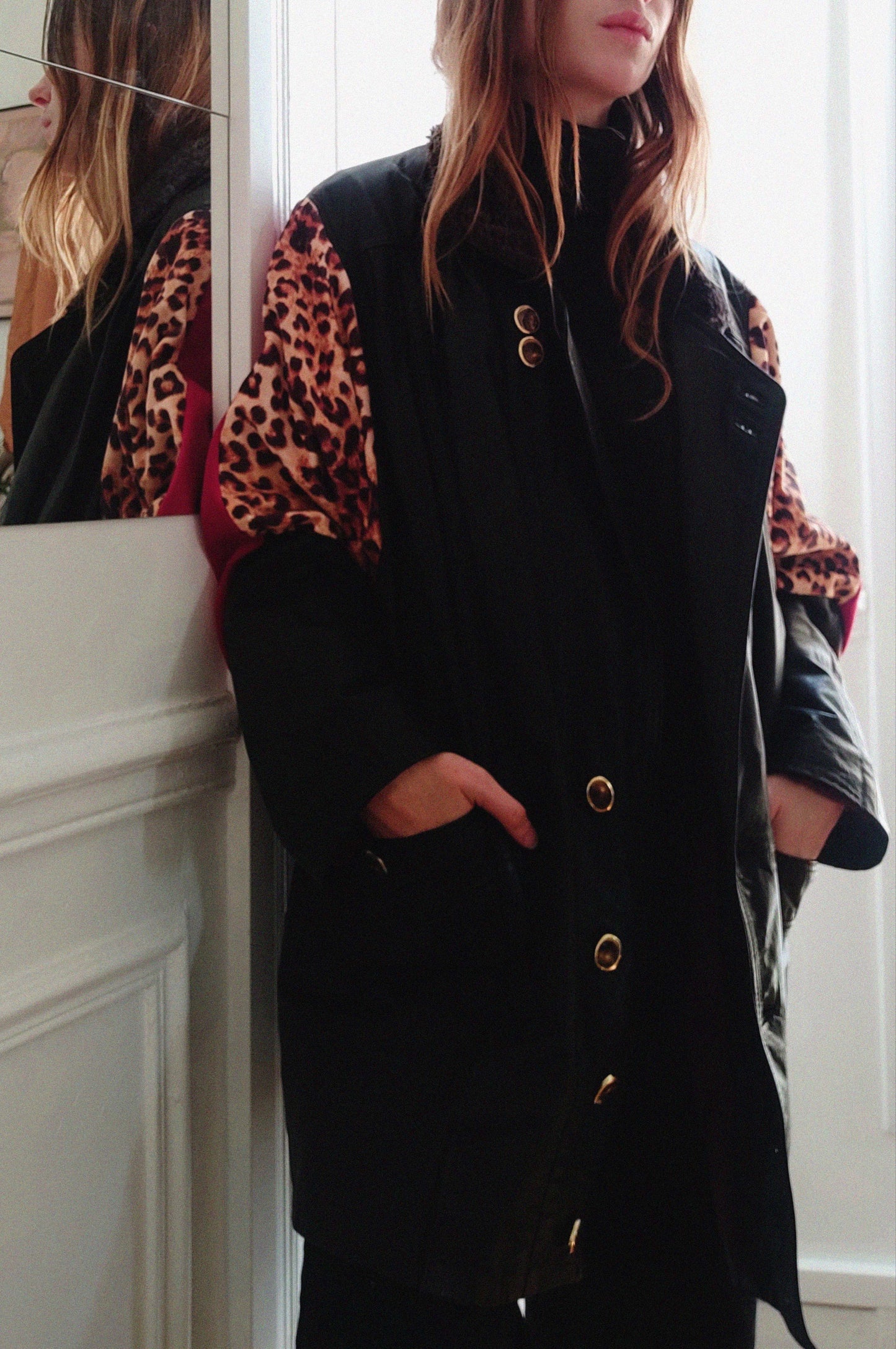 Leopard Leather Jacket