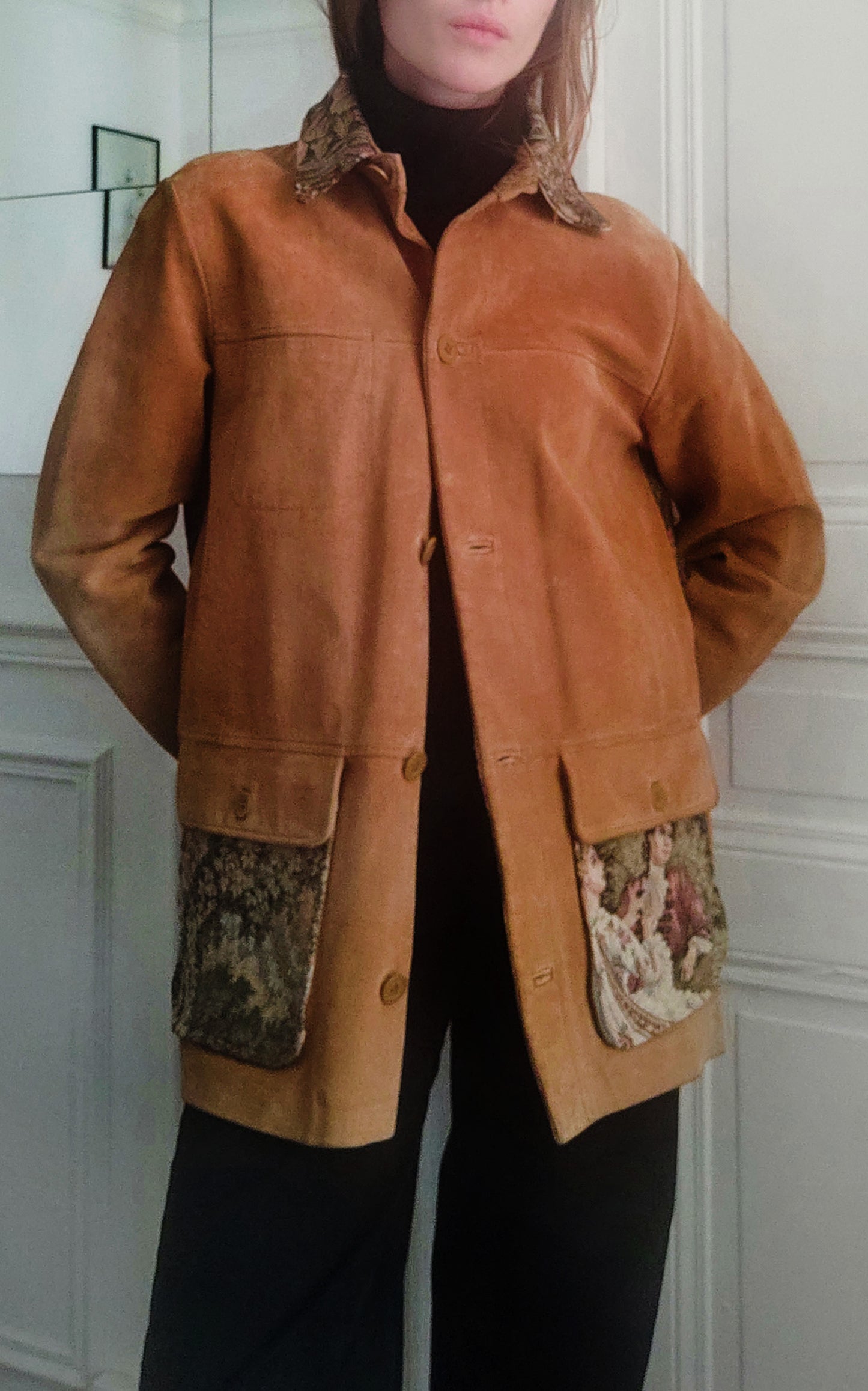 Antoinette Leather Suede Jacket